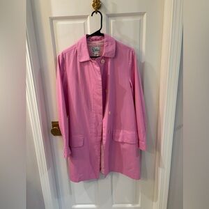 Lilly Pulitzer light pink spring coat/raincoat